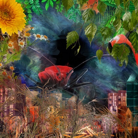"Earthmates" aus der Serie "Flamingo City" 2021